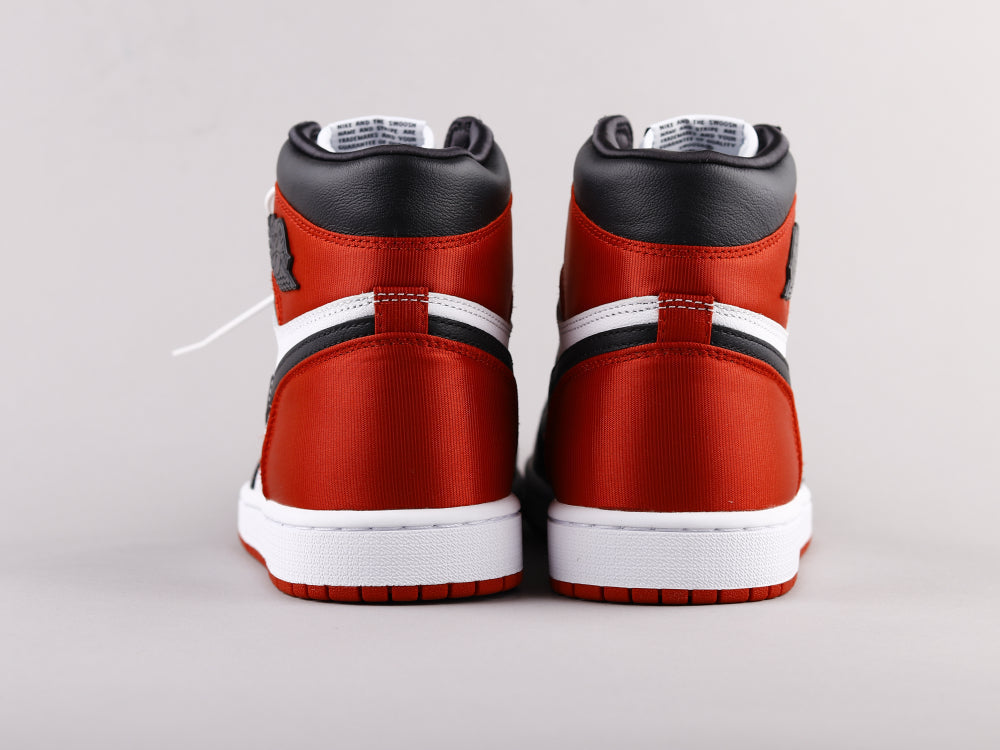 BL - AJ1 red silk black toe