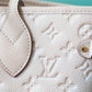 LV Neverfull MM Monogram Empreinte Pale Beige For Women,  Shoulder and Crossbody Bags 12.2in/31cm LV M46231