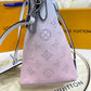 LV Hina PM Bag 22cm Mahina Calfskin Leather Spring/Summer Collection M57858 Gradient Pink