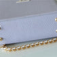 LV Capucines Mini Taurillon Light Blue/ Creme For Women,  Shoulder And Crossbody Bags 21cm/8.3in LV