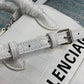 Balen Ville Mini Handbag In White, For Women,  Bags 4.7in/12cm