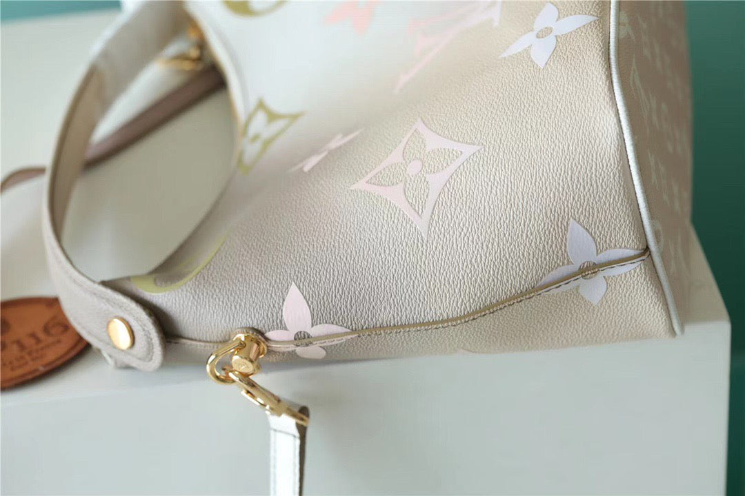 LV Neverfull MM Monogram Canvas Sunset Kaki For Women,  Shoulder and Crossbody Bags 9.4in/24cm LV M59861