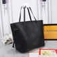 LV Neverfull MM Tote Bag Monogram Empreinte Black For Women,  Shoulder Bags 12.2in/31cm LV M45685