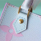LV Petit Sac Plat Bag In Monogram Canvas For Women 17cm/6.7 Inches Sunrise Pastel LV M81341