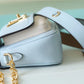 LV Lockme Tender Light Blue For Women, Women’s Handbags, Shoulder And Crossbody Bags 7.5in/19cm LV