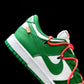 BL - OW x Dunk Low White Green