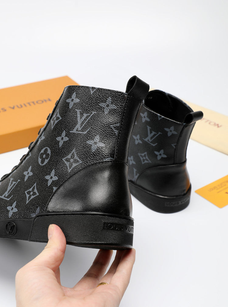 BL - LUV High BLnogram Black Boot Sneaker