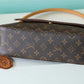 LV Mini Looping Flap Shoulder Bag Monogram For Women 9.4in/24cm Brown LV M51147