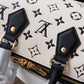 LV Speedy Bandoulière 20 Monogram Empreinte Black/White/Pink For Women, WoHandbags 8.1in/21cm LV M46088