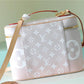 LV Nice BB Monogram Light Pink For Women, Women’s Bags, Shoulder And Crossbody Bags 9.4in/24cm LV