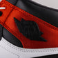 BL - AJ1 red silk black toe