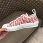 BL - DIR B23 Red Oblique LOW-TOP SNEAKER