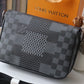 LV Studio Messenger Damier Graphite Gray For Men, Bags, Shoulder And Crossbody Bags 9.3in/25.3cm LV N50013