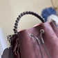 LV Muria Bucket Bag For Women, Women’s Handbags, Shoulder And Crossbody Bags Burgundy 9.8in/25cm LV