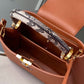 LV Woven Capucines Python Handle Bag 31cm Taurillon Leather Spring/Summer 2021 Collection N98388, Cognac