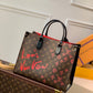 LV Onthego MM Fall In Love Monogram Canvas For Women, Women’s Handbags, Shoulder Bags 13.8in/35cm LV M45888