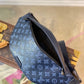 LV Discovery Bumbag PM Monogram Shadow Navy Blue For Men, Belt Bags 17.3in/44cm LV M45729
