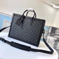 LV Soft Trunk Briefcase Monogram Eclipse Canvas For Men, Bags, Shoulder And Crossbody Bags 11.4in/29cm LV M44952