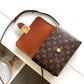 LV Locky BB Monogram Canvas Caramel Brown For Women, Women’s Handbags, Shoulder And Crossbody Bags 7.9in/20cm LV M44654