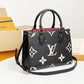 LV OnTheGo PM Tote Bag Monogram Empreinte Black/Beige For Women, Women’s Handbags, Shoulder And Crossbody Bags 9.8in/25cm LV M45659