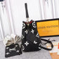 LV NeoNoe MM Bucket Bag Monogram Flowers Black/White For Women,  Shoulder And Crossbody Bags 10.2in/26cm LV M45497
