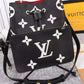 LV NeoNoe MM Bucket Bag Monogram Flowers Black/White For Women,  Shoulder And Crossbody Bags 10.2in/26cm LV M45497