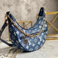LV Loop Since 1854 Jacquard Navy Blue By Nicolas Ghesquière For Cruise Show, WoHandbags 9.1in/23cm LV M81166