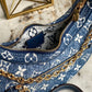 LV Loop Since 1854 Jacquard Navy Blue By Nicolas Ghesquière For Cruise Show, WoHandbags 9.1in/23cm LV M81166