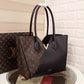 LV Kimono MM Tote Bag Monogram Canvas Black For Women, WoHandbag Shoulder Bags 15.4in/39cm LV M41855