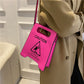Crossbody Bag Creative Caution Letters Sign 2022
