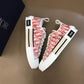 BL - DIR B23 Red Oblique LOW-TOP SNEAKER