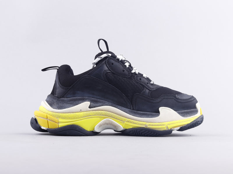 BL - Bla Triple S Black And Yellow Sneaker
