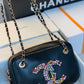 CHL Camera Cubic Diamonds Black Bag For Women 12.5cm/4.9in