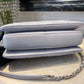 Chanel Classic Flap Bag Gold Toned Hardware Grey 9.8in/25cm