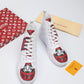 BL - LUV Stellar Trainer Boot White Red Sneaker