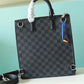 LV Sac Plat Cross Damier Graphite Canvas For Men, Bags, Shoulder And Crossbody Bags 11.2in/28.5cm LV N45276
