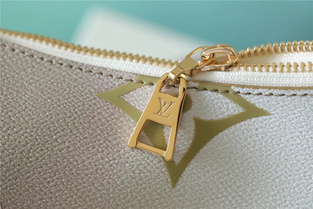 LV Neverfull MM Monogram Canvas Sunset Kaki For Women,  Shoulder and Crossbody Bags 9.4in/24cm LV M59861