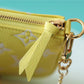 LV Mini Pochette Accessoires Monogram Empreinte Lemon Curd Yellow For Women,  Shoulder And Crossbody Bags 15.5cm/6.1in LV M46129