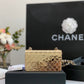Chanel Evening Flap Small Gold Bag For Women 12cm/4.5in