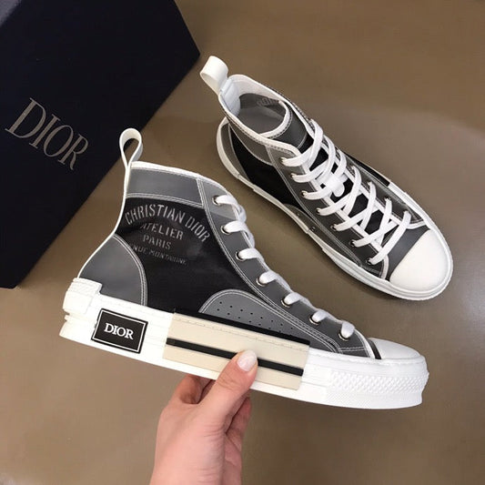 BL - DIR B23 Black and White HIGH-TOP SNEAKER