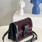 LV Limited Dauphine MM Bags By Nicolas Ghesquière With Monogram Lace Black For Women 25cm LV