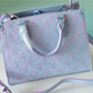 LV OnTheGo PM Monogram Empreinte Lilas Purple For Women, Women’s Bags, Shoulder And Crossbody Bags 9.8in/25cm LV M46067