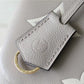 LV Madeleine MM Monogram Empreinte Dove Gray/ Creme Beige For Women,  Shoulder and Crossbody Bags 11.8in/30cm LV M46041