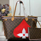 LV Neverfull MM Game On Tote Bag Monogram Canvas By Nicolas Ghesquiere For Women,  Shoulder Bags 12.2in/31cm LV M57452