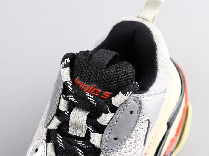 BL - Bla Triple S Red Silver Sneaker