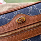 gg Ophidia gg Mini Bag Dark Blue And Ivory Eco Washed Organic gg Jacquard Denim For Women 7in/17.5cm gg 517350 2KQgg 8375
