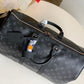 LV Keepall Bandouliere 45 Monogram Eclipse Canvas For Men, Bags, Travel Bags 17.7in/45cm LV M40569