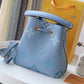 LV NeoNoe BB Bucket Bag Monogram Empreinte Blue For Women, Women’s Handbags, Shoulder Bags 7.9in/20cm LV M45709