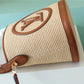 LV Petit Bucket Raffia Caramel Brown For Women, Women’s Bags, Shoulder And Crossbody Bags 9.4in/24cm LV M59961