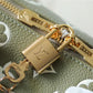 LV Speedy Bandouliere 20 PM Monogram Empreinte Khaki Green / Beige / CreamFor Women,  Shoulder And Crossbody Bags 20.5cm/8.1in LV M46118